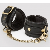 Черные наручники Bound to You Faux Leather Wrist Cuffs - Fifty Shades of Grey - купить с доставкой в Астрахани