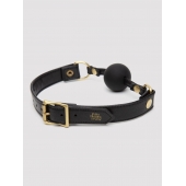Черный кляп-шар Bound to You Faux Leather Ball Gag - Fifty Shades of Grey - купить с доставкой в Астрахани
