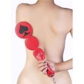 Шлёпалка  Пики  с анальным плагом - LOVETOY (А-Полимер) - купить с доставкой в Астрахани