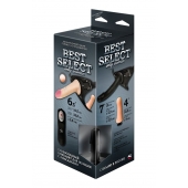 Черный женский пояс BEST SELECT с 3 насадками и вибрацией - LOVETOY (А-Полимер) - купить с доставкой в Астрахани