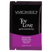 Лубрикант на водной основе для использования с игрушками WICKED Toy Love - 3 мл. - Wicked - купить с доставкой в Астрахани