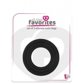 Набор из 3 эрекционных колец SILICONE COCKRINGS - Dream Toys - в Астрахани купить с доставкой