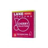 Презервативы с ароматом вишни LUXE Royal Cherry Collection - 3 шт. - Luxe - купить с доставкой в Астрахани