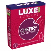 Презервативы с ароматом вишни LUXE Royal Cherry Collection - 3 шт. - Luxe - купить с доставкой в Астрахани
