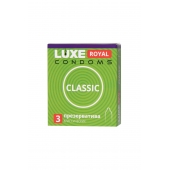 Гладкие презервативы LUXE Royal Classic - 3 шт. - Luxe - купить с доставкой в Астрахани
