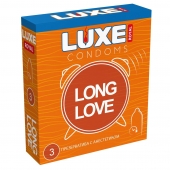 Презервативы с продлевающим эффектом LUXE Royal Long Love - 3 шт. - Luxe - купить с доставкой в Астрахани