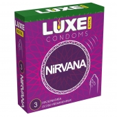 Презервативы с увеличенным количеством смазки LUXE Royal Nirvana - 3 шт. - Luxe - купить с доставкой в Астрахани