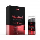 Жидкий интимный гель с эффектом вибрации Vibration! Strawberry - 15 мл. - INTT - купить с доставкой в Астрахани
