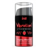 Жидкий интимный гель с эффектом вибрации Vibration! Strawberry - 15 мл. - INTT - купить с доставкой в Астрахани
