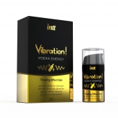 Жидкий интимный гель с эффектом вибрации Vibration! Vodka Energy - 15 мл. - INTT - купить с доставкой в Астрахани