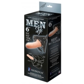 Телесный пустотелый харнесс MEN Style - 17,5 см. - LOVETOY (А-Полимер) - купить с доставкой в Астрахани