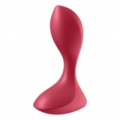 Красный вибромассажёр простаты Satisfyer Backdoor Lover - 14 см. - Satisfyer - в Астрахани купить с доставкой
