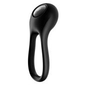 Черное эрекционное виброкольцо Majestic Duo - Satisfyer - в Астрахани купить с доставкой