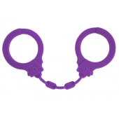 Фиолетовые силиконовые наручники Suppression - Lola Games - купить с доставкой в Астрахани