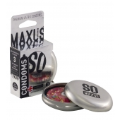 Экстремально тонкие презервативы в железном кейсе MAXUS Extreme Thin - 3 шт. - Maxus - купить с доставкой в Астрахани