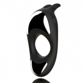 Черное эрекционное кольцо с двумя моторами Zeus Dual Vibe Cock Ring - FeelzToys - в Астрахани купить с доставкой
