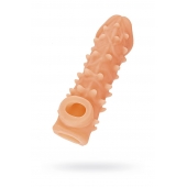 Телесная закрытая насадка с пупырышками Cock Sleeve Size M - 15,6 см. - KOKOS - в Астрахани купить с доставкой