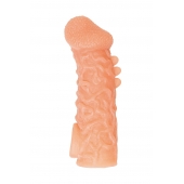 Телесная закрытая насадка с шершавой головкой Cock Sleeve Size L - 17,6 см. - KOKOS - в Астрахани купить с доставкой