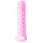 Розовый фаллоудлинитель Homme Long - 13,5 см. - Lola Games - в Астрахани купить с доставкой