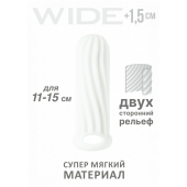 Белый фаллоудлинитель Homme Wide - 13 см. - Lola Games - в Астрахани купить с доставкой