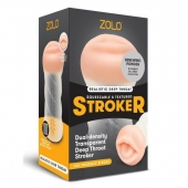 Мастурбатор-ротик ZOLO DEEP THROAT - Zolo - в Астрахани купить с доставкой