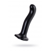 Черный стимулятор для пар P G-Spot Dildo Size L - 19 см. - Strap-on-me - в Астрахани купить с доставкой