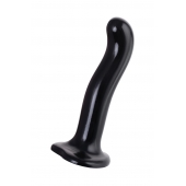 Черный стимулятор для пар P G-Spot Dildo Size L - 19 см. - Strap-on-me - в Астрахани купить с доставкой