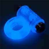 Голубое, светящееся в темноте эрекционное виброкольцо Lumino Play Vibrating Penis Ring - Lovetoy - в Астрахани купить с доставкой