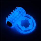 Голубое, светящееся в темноте виброкольцо Lumino Play Vibrating Penis Ring - Lovetoy - в Астрахани купить с доставкой