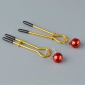 Золотистые зажимы с колокольчиками Gold - Sitabella - купить с доставкой в Астрахани