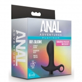 Черный анальный вибратор Silicone Vibrating Prostate Massager 01 - 10,8 см. - Blush Novelties - в Астрахани купить с доставкой