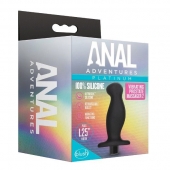 Черный анальный вибромассажёр Silicone Vibrating Prostate Massager 02 - 10,8 см. - Blush Novelties - в Астрахани купить с доставкой