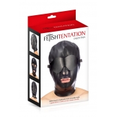 Маска-шлем с отверстием для рта и съемными шорами - Fetish Tentation - купить с доставкой в Астрахани