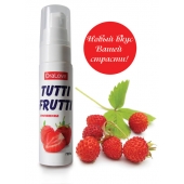 Гель-смазка Tutti-frutti с земляничным вкусом - 30 гр. - Биоритм - купить с доставкой в Астрахани