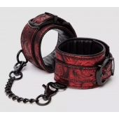 Красно-черные наручники Reversible Faux Leather Wrist Cuffs - Fifty Shades of Grey - купить с доставкой в Астрахани