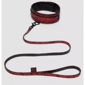 Стильный ошейник с поводком Reversible Faux Leather Collar and Lead - Fifty Shades of Grey - купить с доставкой в Астрахани