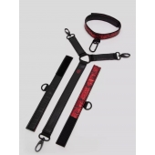 Ошейник с наручниками Reversible Faux Leather Collar and Wrist - Fifty Shades of Grey - купить с доставкой в Астрахани