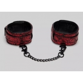 Красно-черные оковы Reversible Faux Leather Ankle Cuffs - Fifty Shades of Grey - купить с доставкой в Астрахани