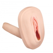 Мастурбатор-вагина с вибрацией и выносным пультом управления REALSTUFF SMOOTH   BALD - Dream Toys - в Астрахани купить с доставкой