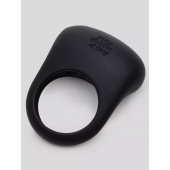 Черное эрекционное виброкольцо Sensation Rechargeable Vibrating Love Ring - Fifty Shades of Grey - в Астрахани купить с доставкой