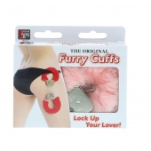 Металлические наручники с розовой меховой опушкой METAL HANDCUFF WITH PLUSH PINK - Dream Toys - купить с доставкой в Астрахани