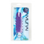 Закрытая фиолетовая насадка с пупырышками SAMURAI PENIS SLEEVE PURPLE - 14,5 см. - NMC - в Астрахани купить с доставкой
