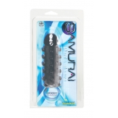Дымчатая стимулирующая насадка с закрытой головкой SAMURAI PENIS SLEEVE BLACK - 14,5 см. - NMC - в Астрахани купить с доставкой