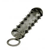 Дымчатая стимулирующая насадка с закрытой головкой SAMURAI PENIS SLEEVE BLACK - 14,5 см. - NMC - в Астрахани купить с доставкой