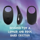 Черное эрекционное виброкольцо Thor Cockring - FeelzToys - в Астрахани купить с доставкой