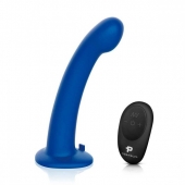 Синяя насадка Remote Control P-Spot G-Spot с черными трусиками - 20 см. - Pegasus - купить с доставкой в Астрахани