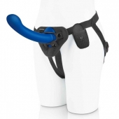 Синяя насадка Remote Control P-Spot G-Spot с черными трусиками - 20 см. - Pegasus - купить с доставкой в Астрахани