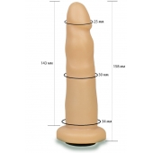 Телесная насадка Harness - 15,8 см. - LOVETOY (А-Полимер) - купить с доставкой в Астрахани