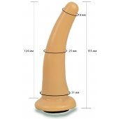Телесная гладкая насадка Harness - 13,3 см. - LOVETOY (А-Полимер) - купить с доставкой в Астрахани