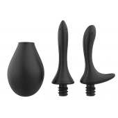 Черный анальный душ Nexus Anal Douche Set с 2 сменными насадками - Nexus Range - купить с доставкой в Астрахани